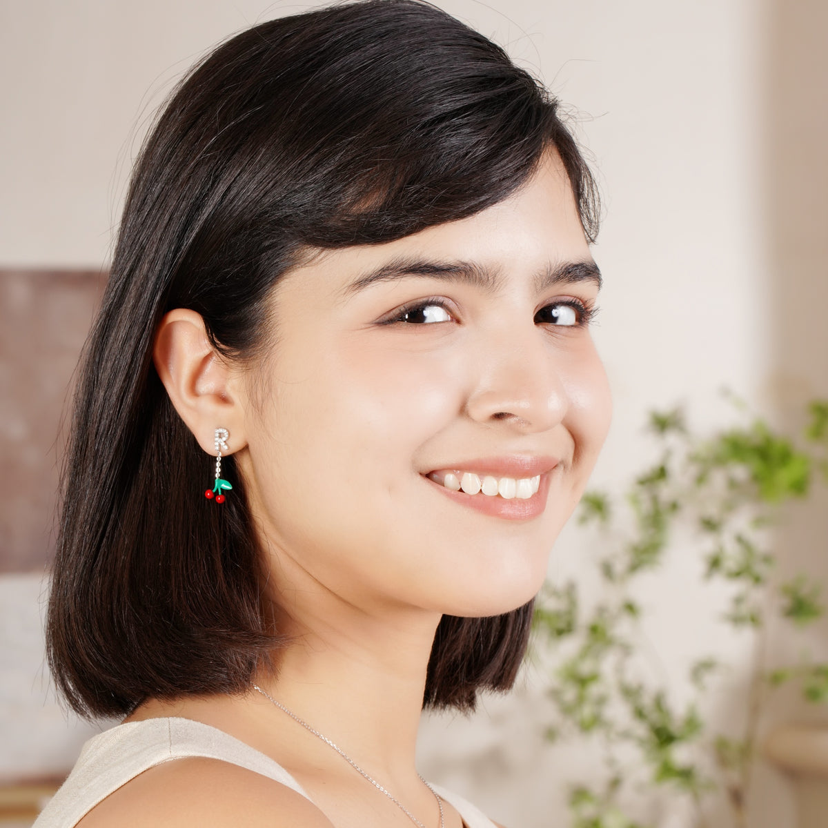 Charm Letter Earring