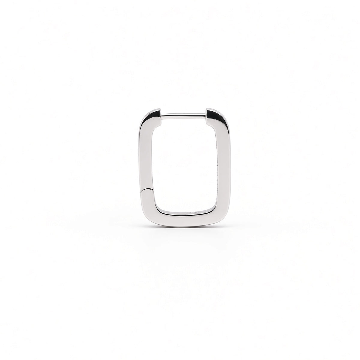 Diamond Rectangular Huggie Hoops