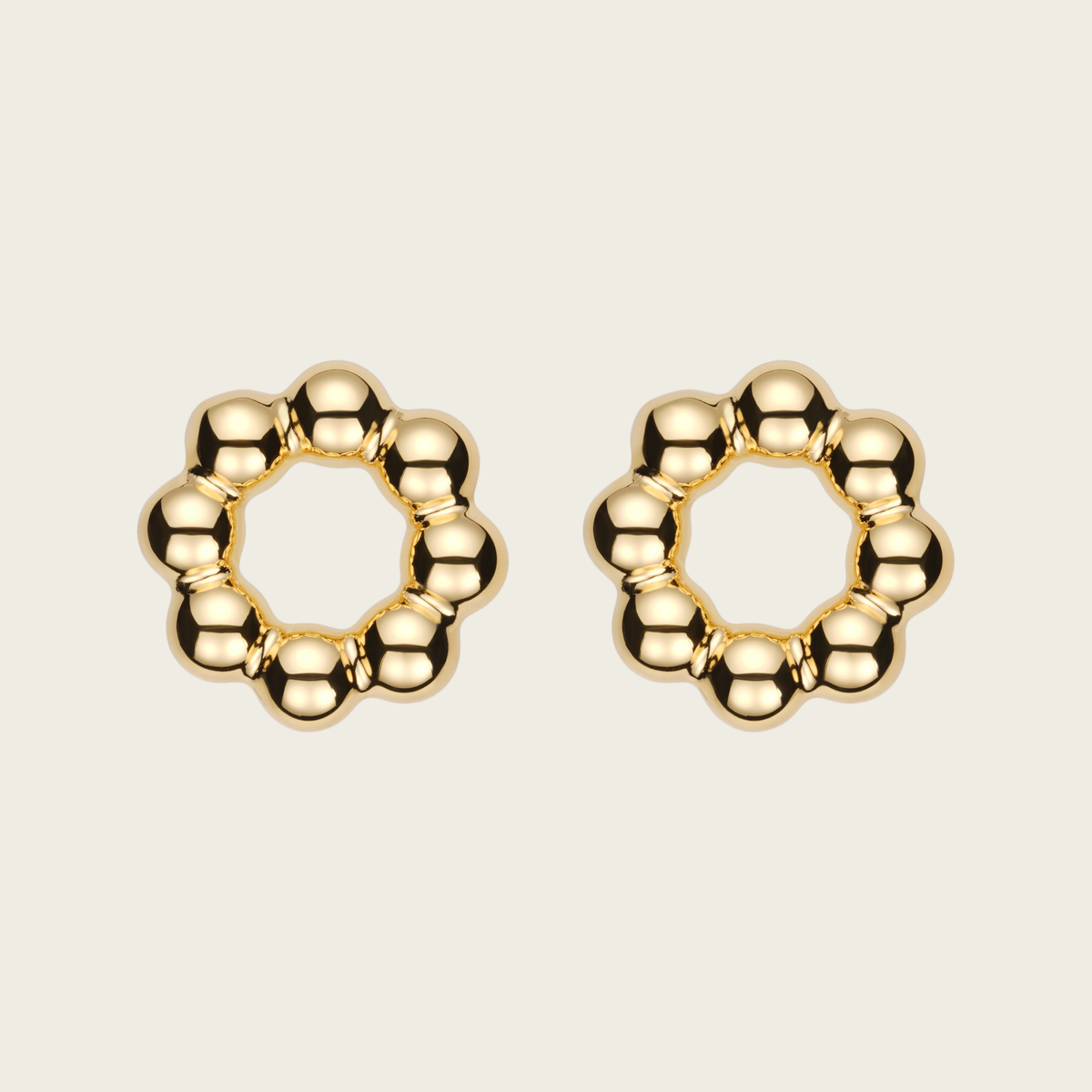 18k Gold Vermeil, High Polish