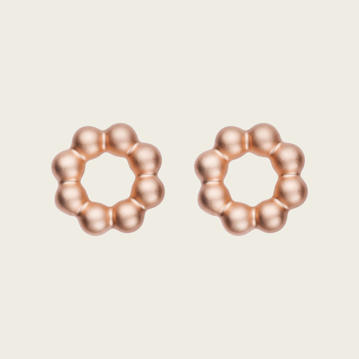 18k Rose Gold Vermeil, Matte