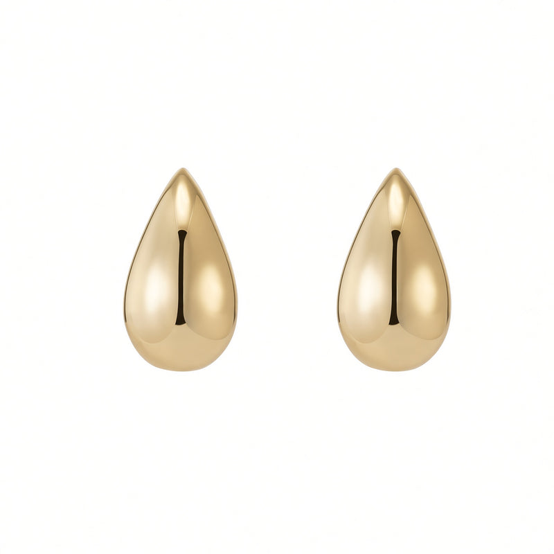 Pure Dewdrop Gold Studs