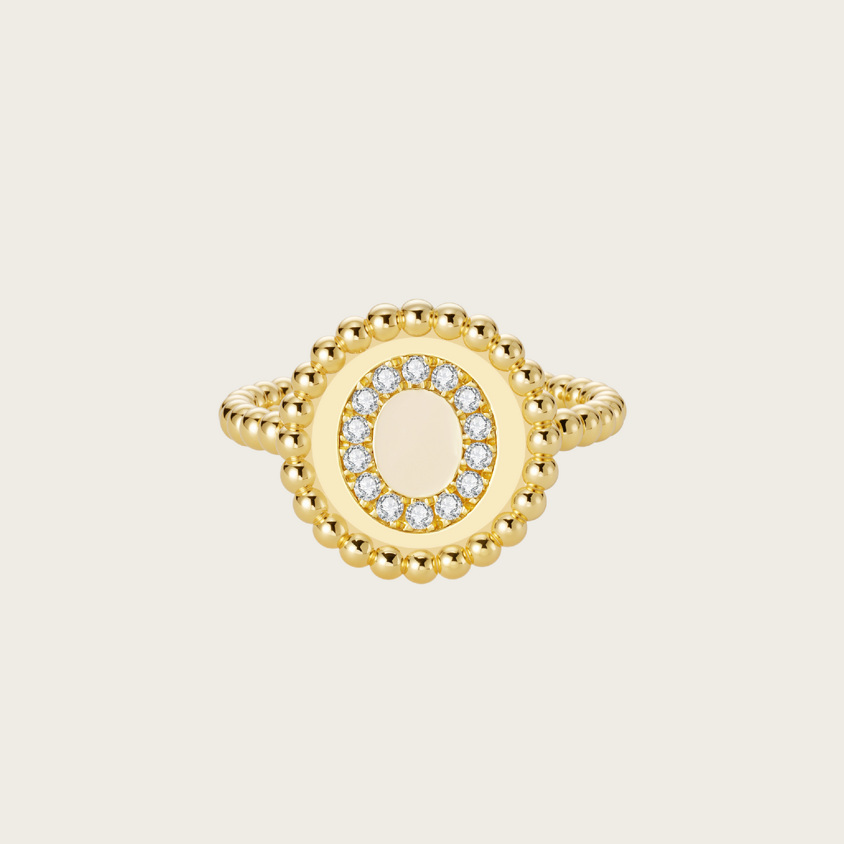 18k Gold Vermeil, O