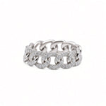 Diamond Pavé Curb Chain Ring