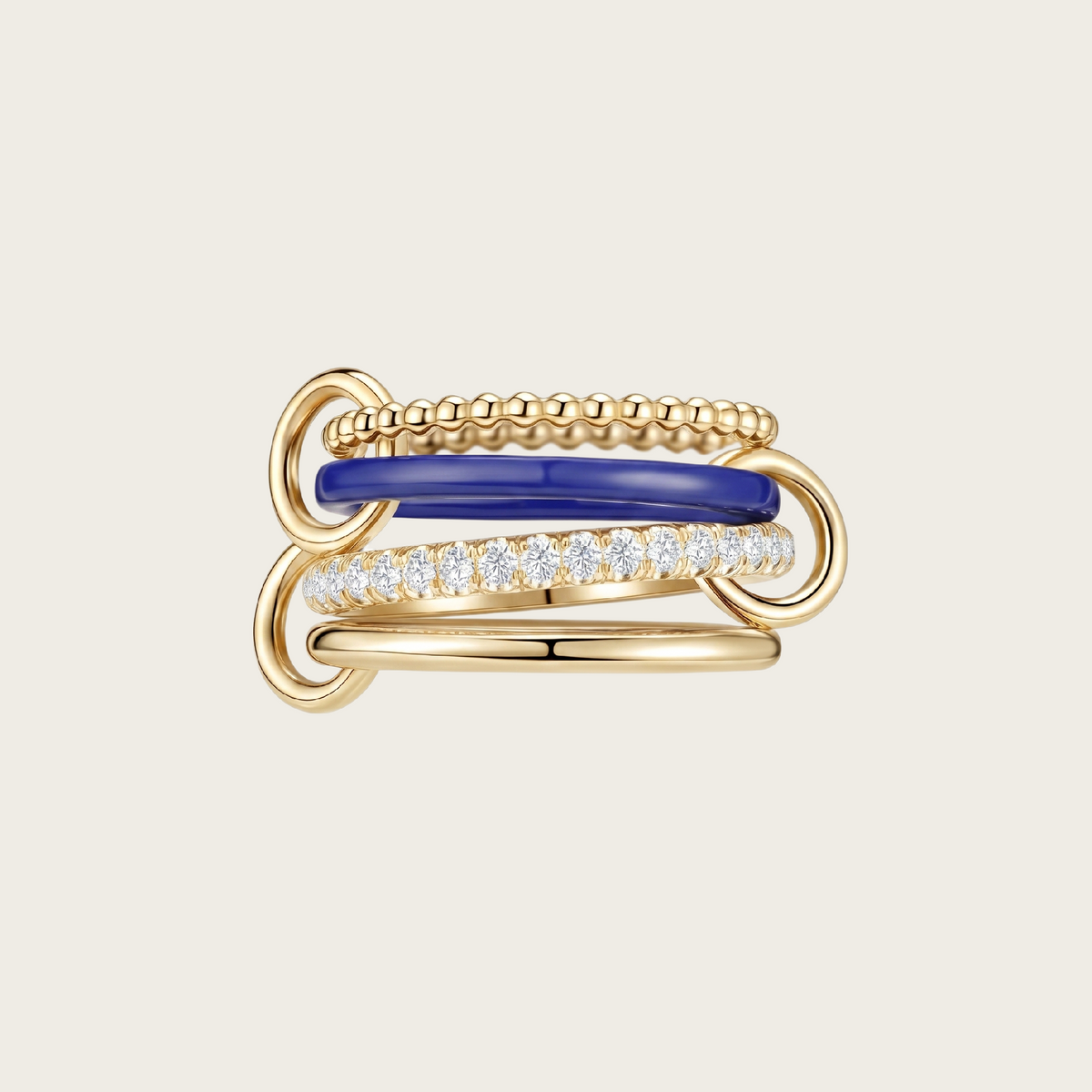 18k Gold Vermeil, Blue