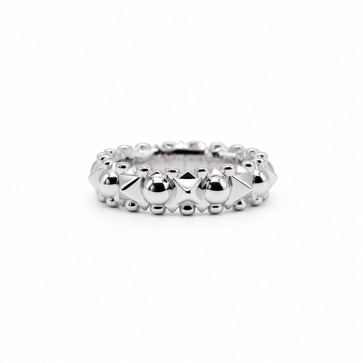 Diamond Slim Pyramid Ring