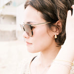 Pure Dewdrop Gold Studs