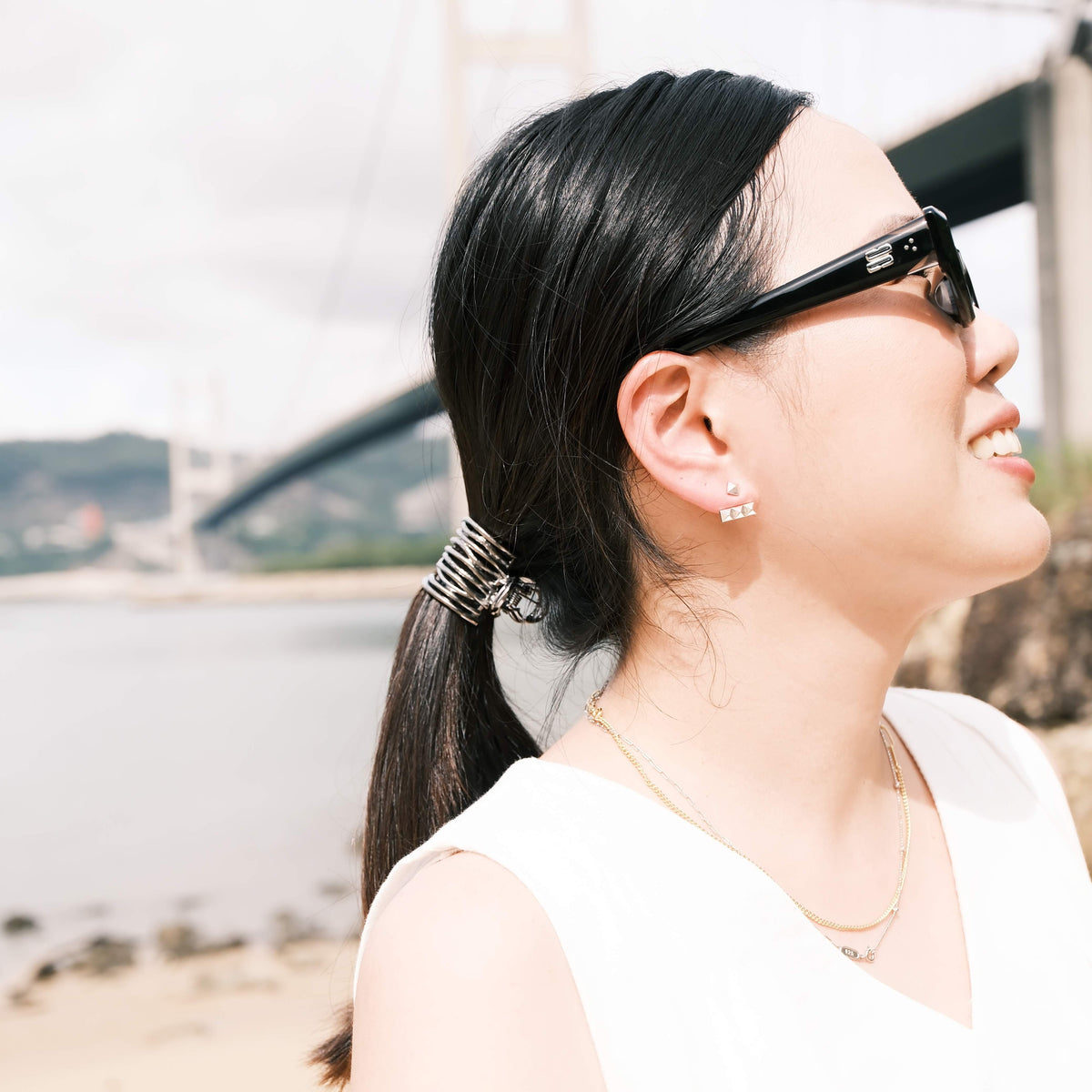 Aero Geometric Pyramid Ear Jacket