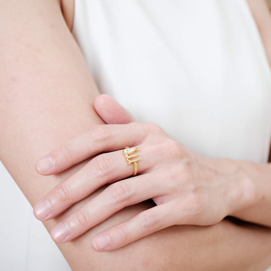 Celestial Whisper Zodiac Ring