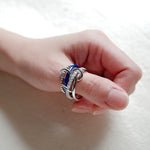 Sterling Silver, Blue