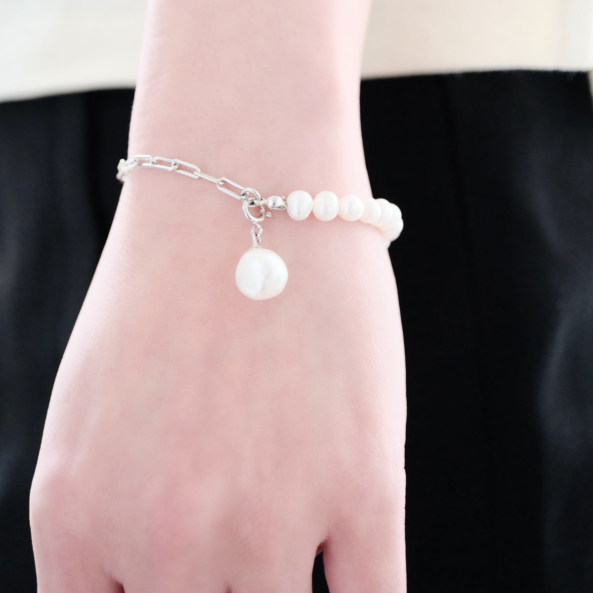 Fusion Harmony Pearl & Link Bracelet