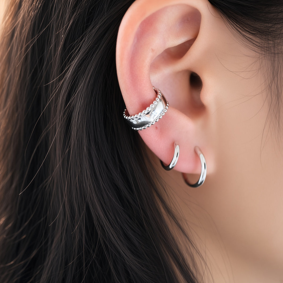 Beaded Edge Ear Cuff (Single)