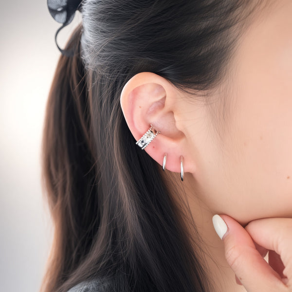 Beaded Edge Ear Cuff (Single)