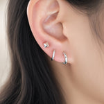 Essential Diamond-Edge Huggie Hoops