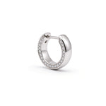 Essential Diamond-Edge Huggie Hoops