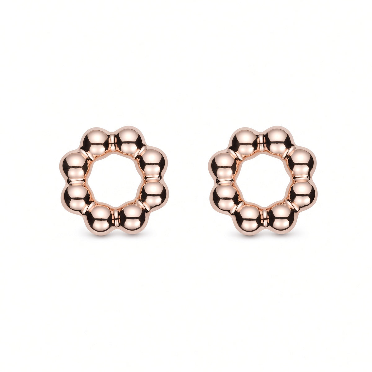 18k Rose Gold Vermeil, High Polish