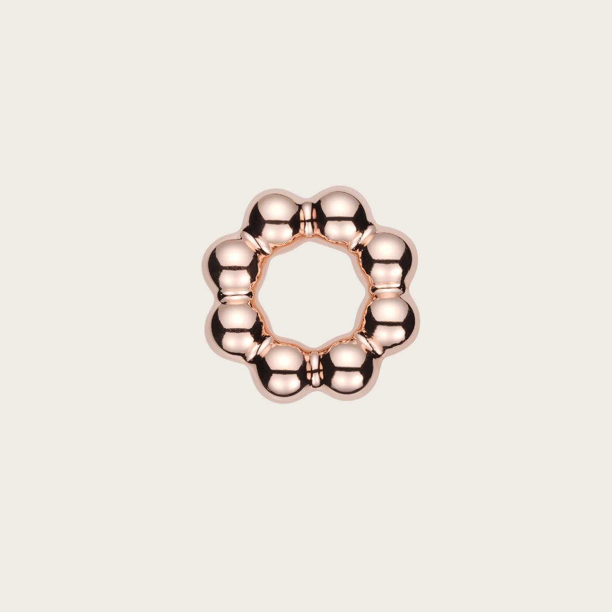 18k Rose Gold Vermeil, High Polish
