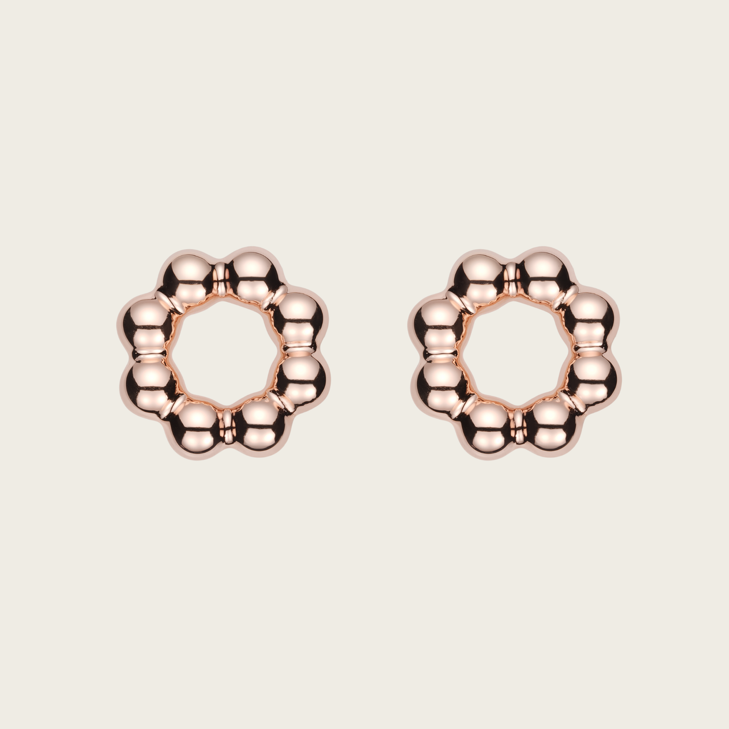 18k Rose Gold Vermeil, High Polish