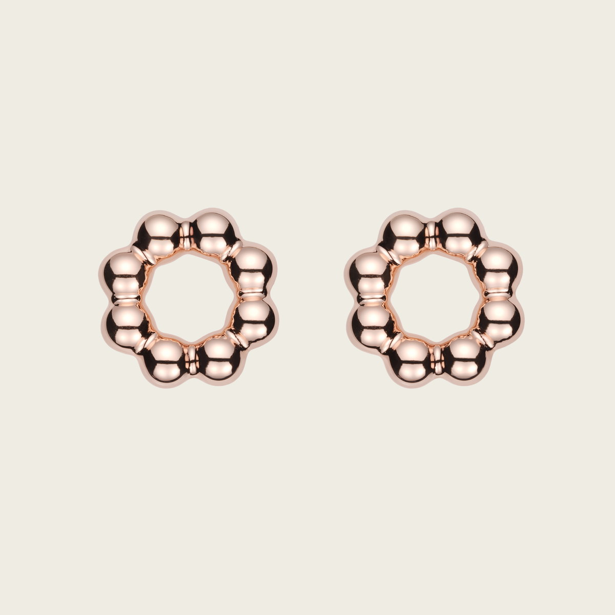18k Rose Gold Vermeil, High Polish