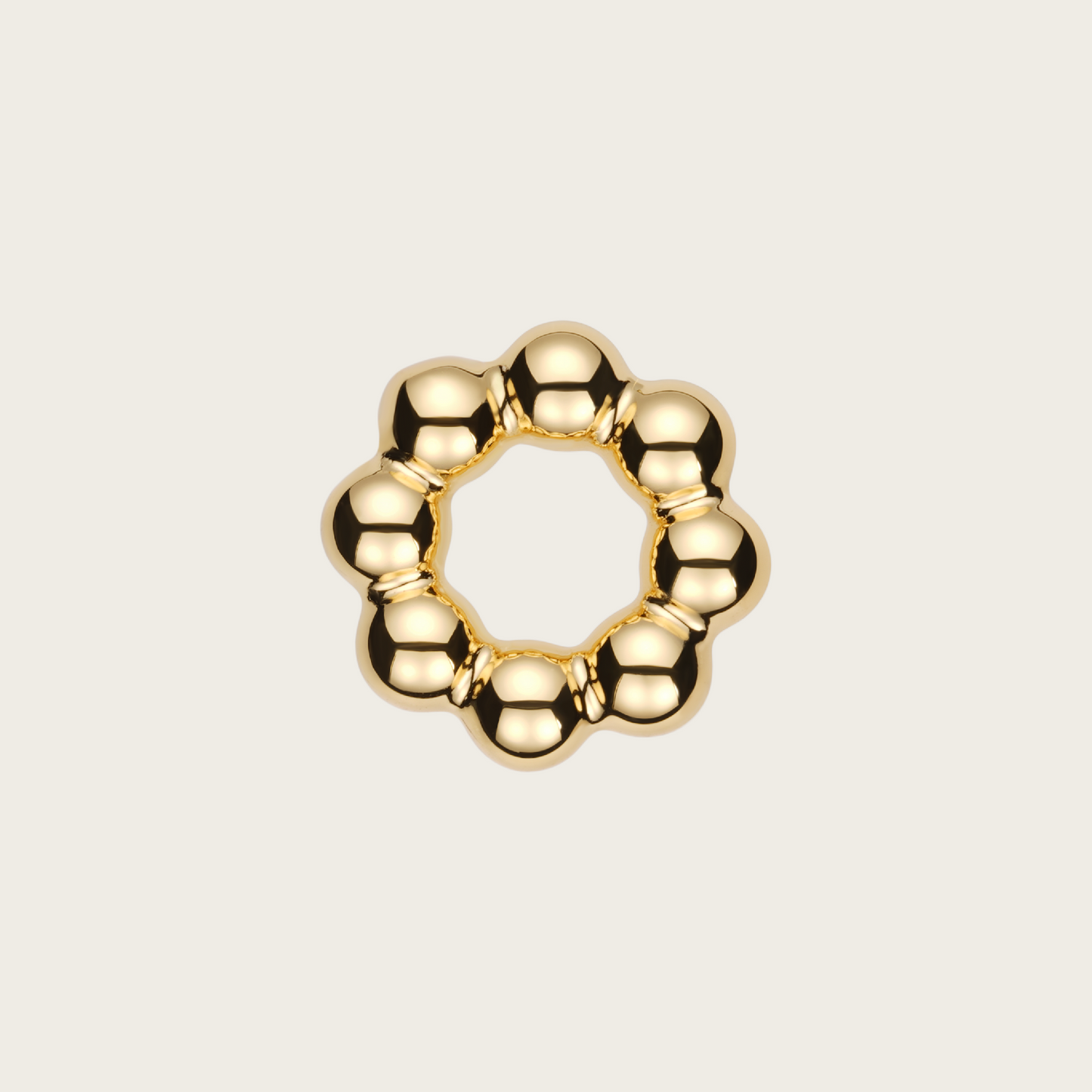 18k Gold Vermeil, High Polish