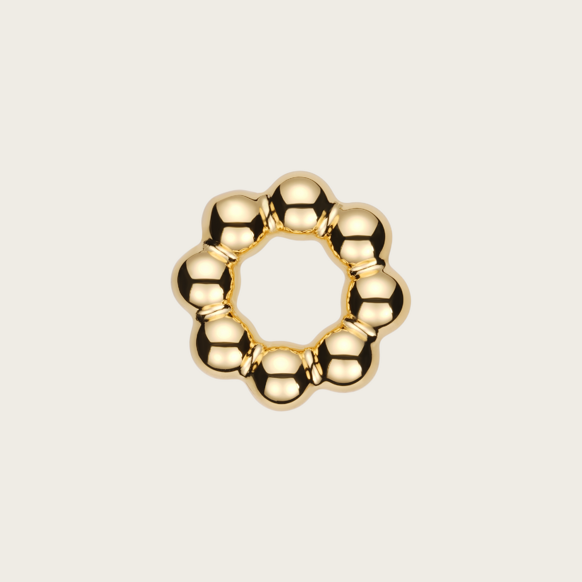 18k Gold Vermeil, High Polish