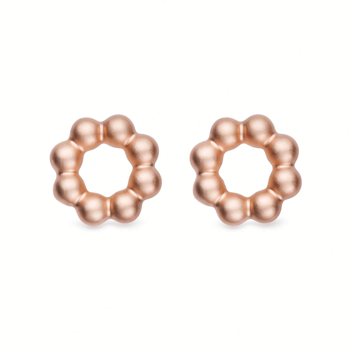 18k Rose Gold Vermeil, Matte