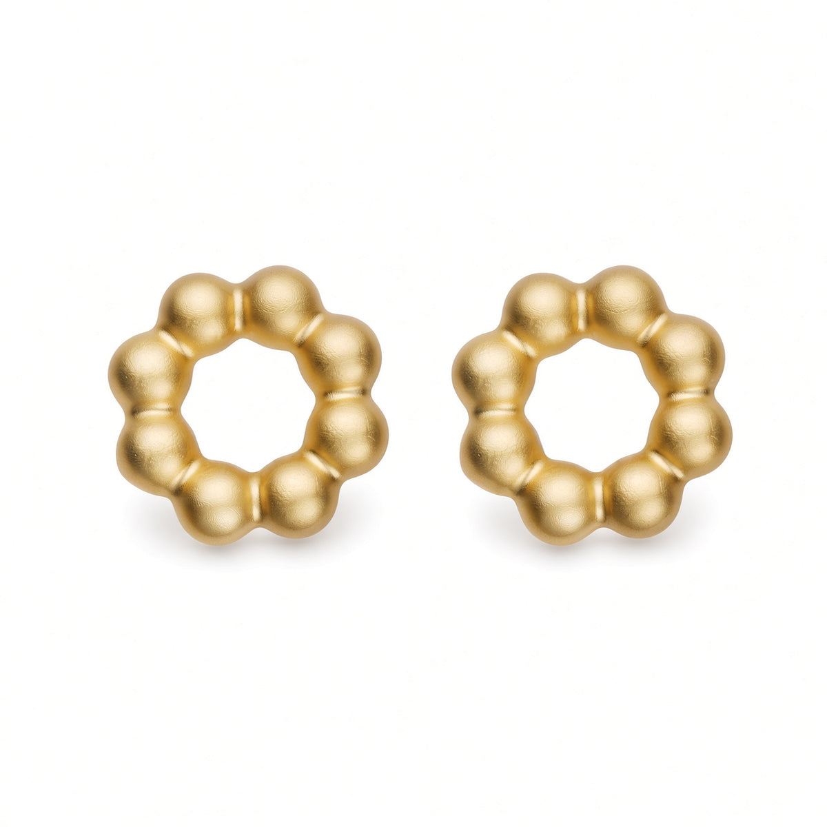 18k Gold Vermeil, Matte