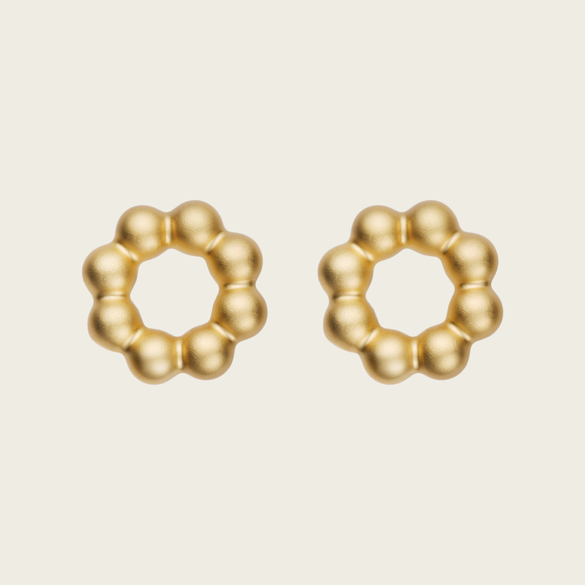 18k Gold Vermeil, Matte