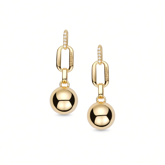 Geometric Balance Sphere Earrings