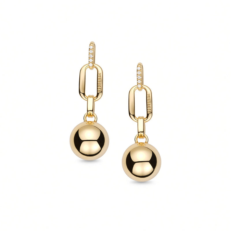 Geometric Balance Sphere Earrings