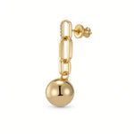 Geometric Balance Sphere Earrings