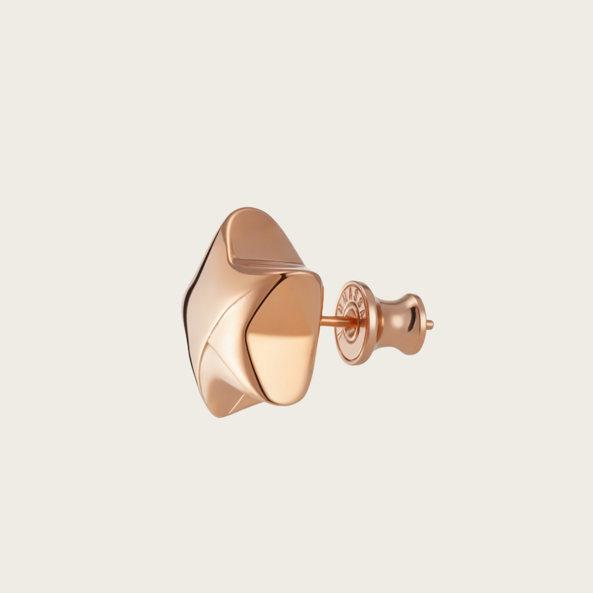 18k Rose Gold Vermeil, Stud