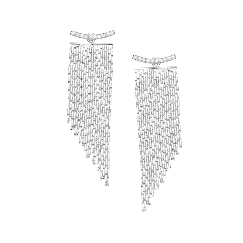Moonlit Cascade Fringe Earrings