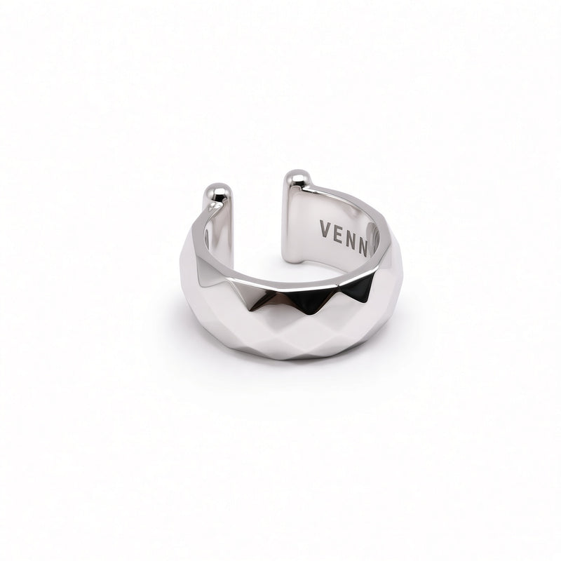 Quilted Facet Ear Cuff (Single)