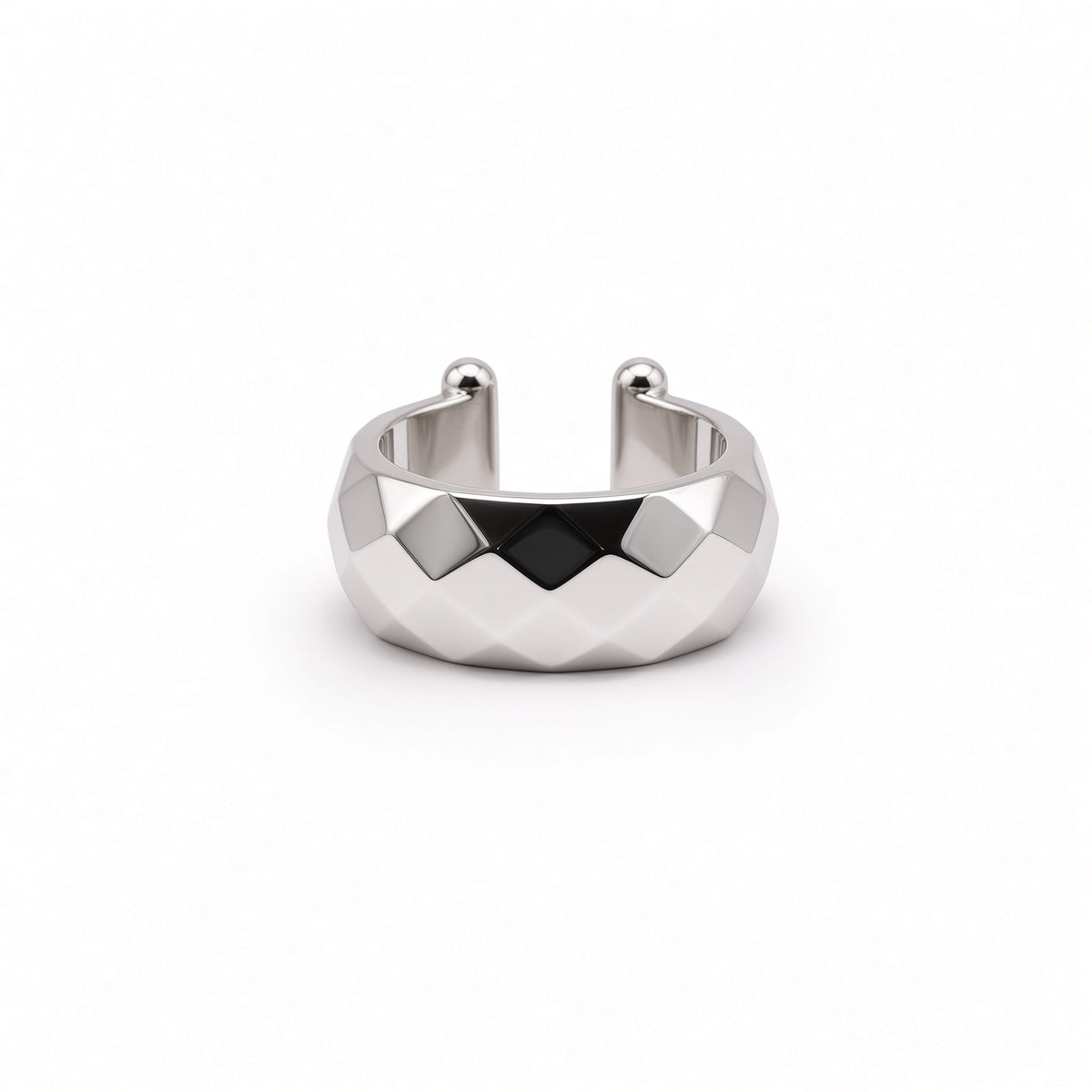 Quilted Facet Ear Cuff (Single)