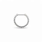 Ribbed Huggie Hoops