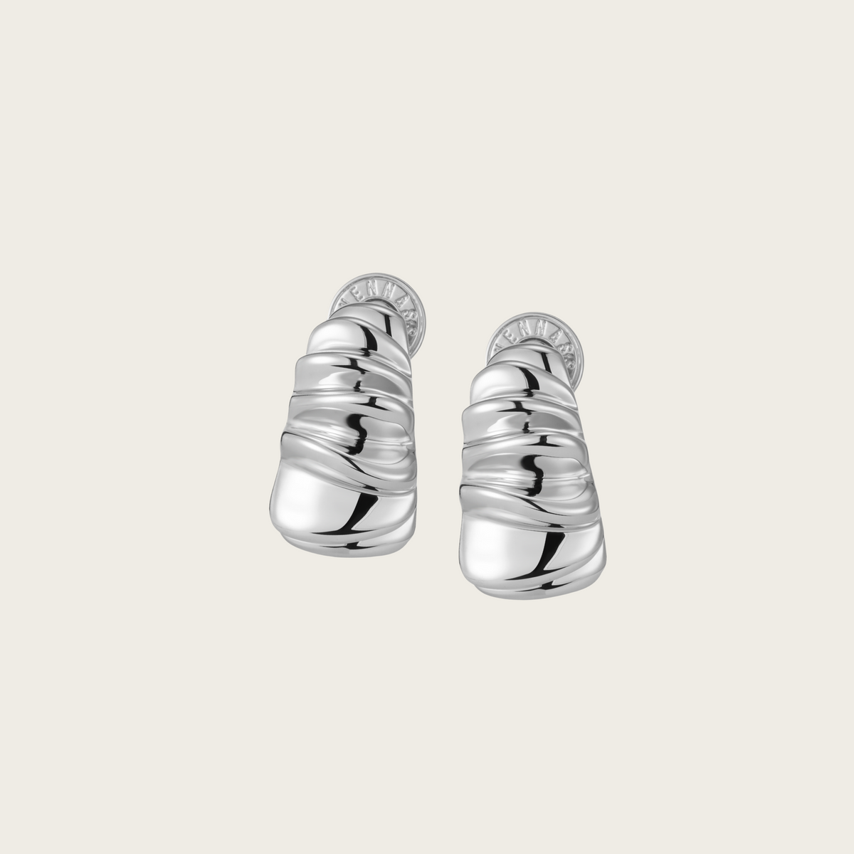 Sculptural Ripple Earring