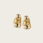 Sculptural Ripple Earring