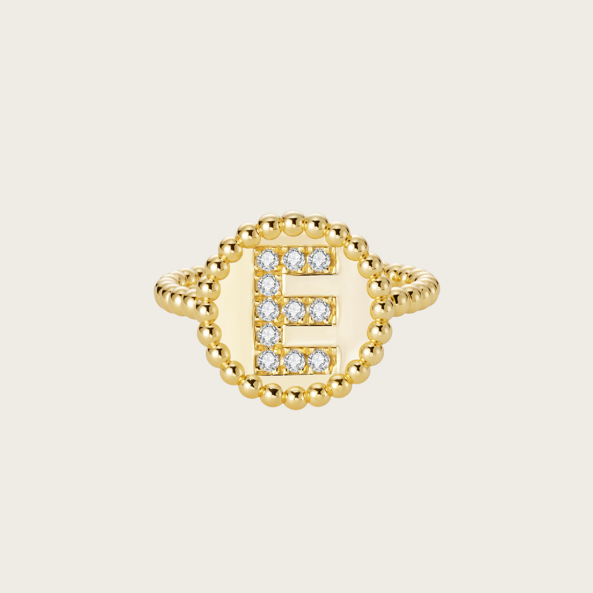 18k Gold Vermeil, E