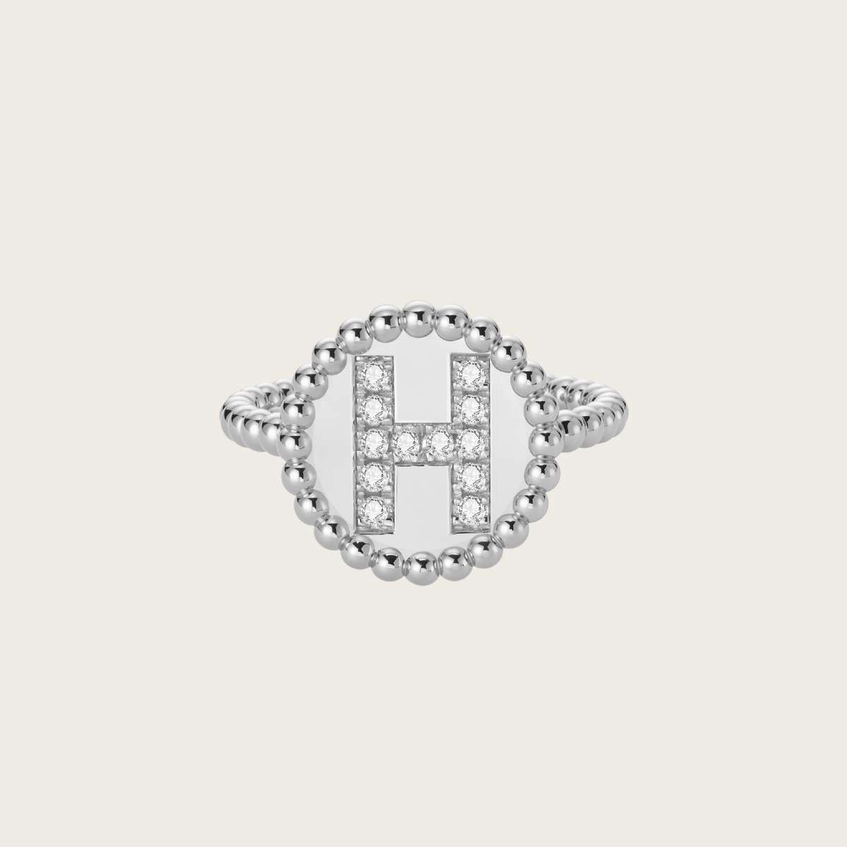 Sterling Silver, H