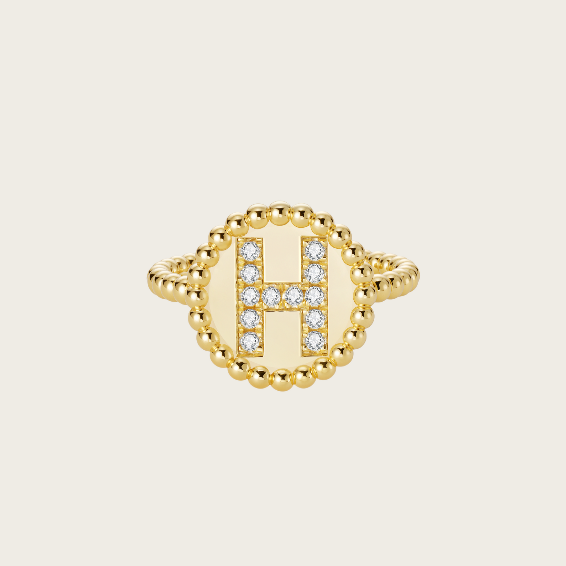 18k Gold Vermeil, H