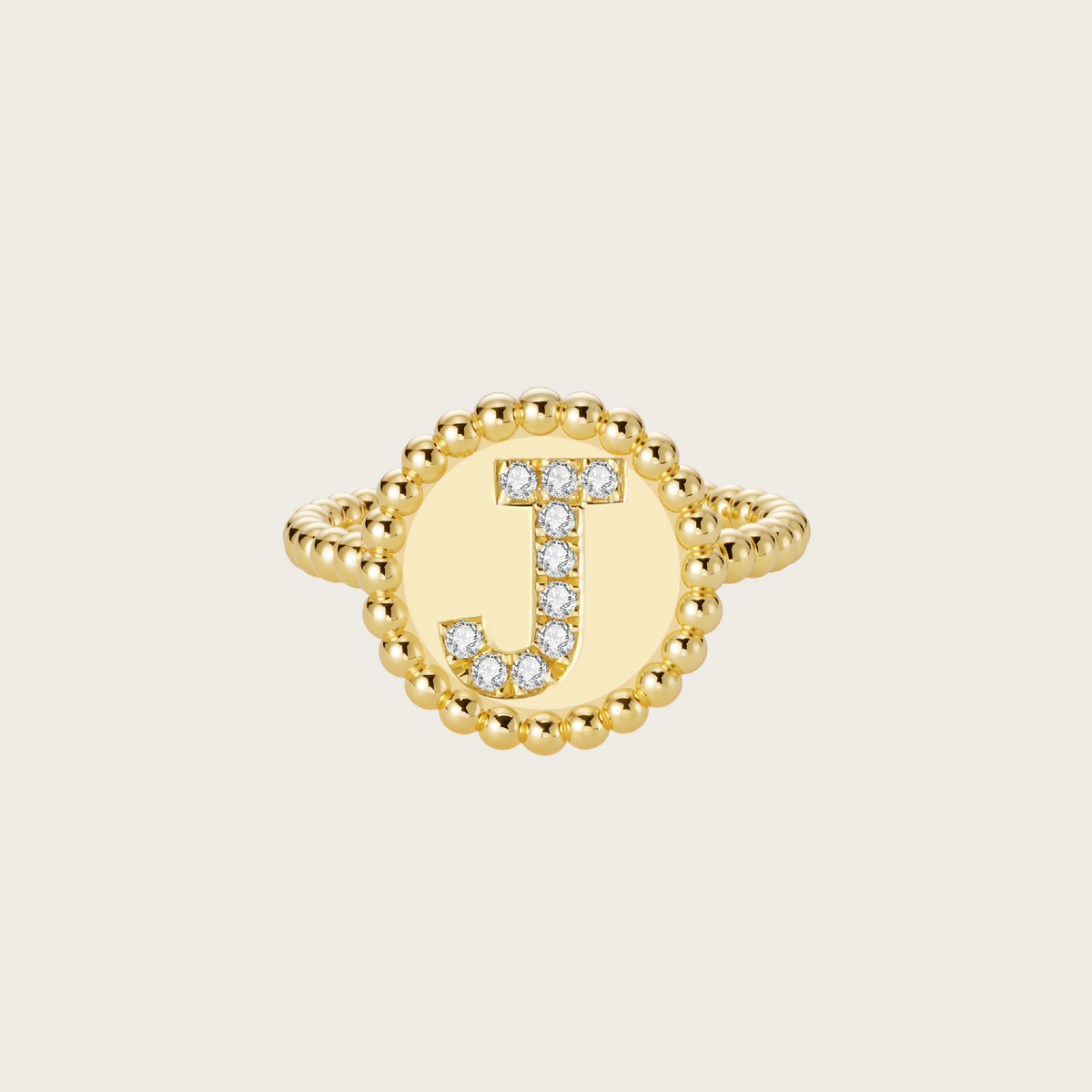 18k Gold Vermeil, J