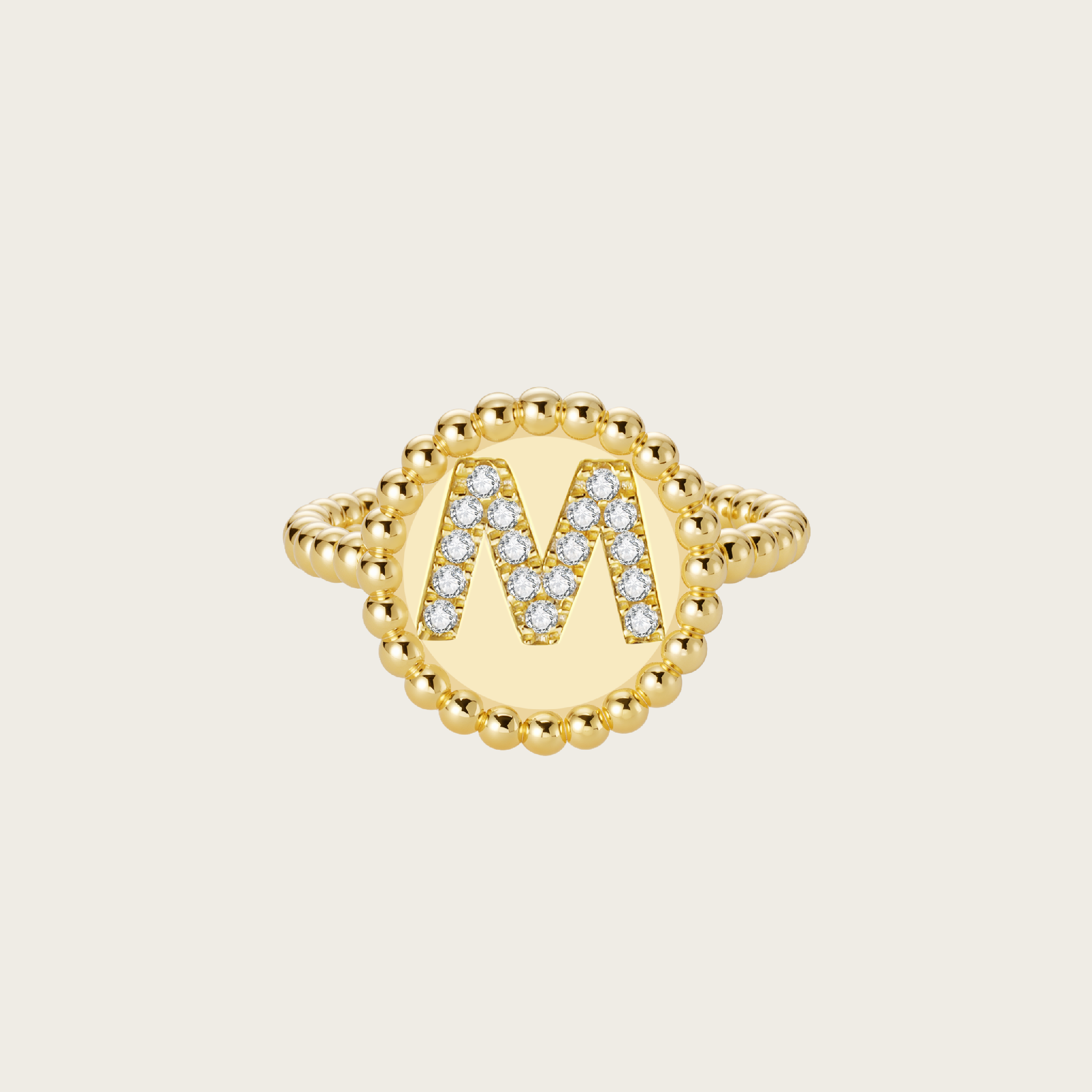18k Gold Vermeil, M