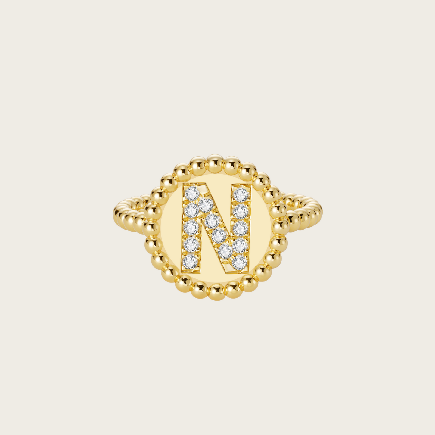 18k Gold Vermeil, N
