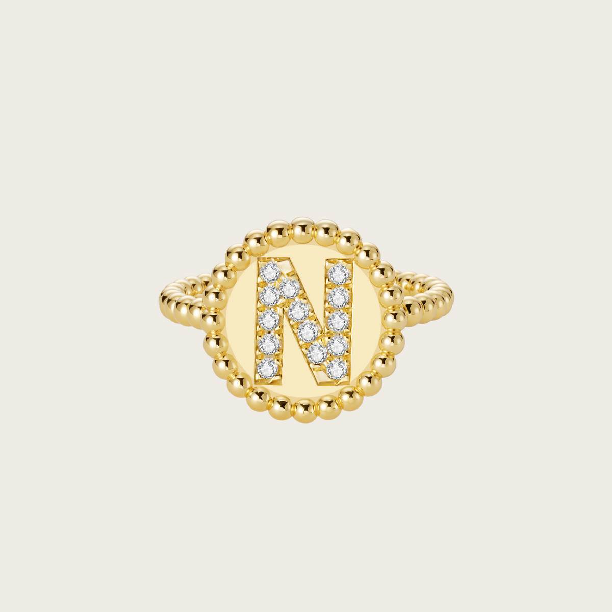 18k Gold Vermeil, N