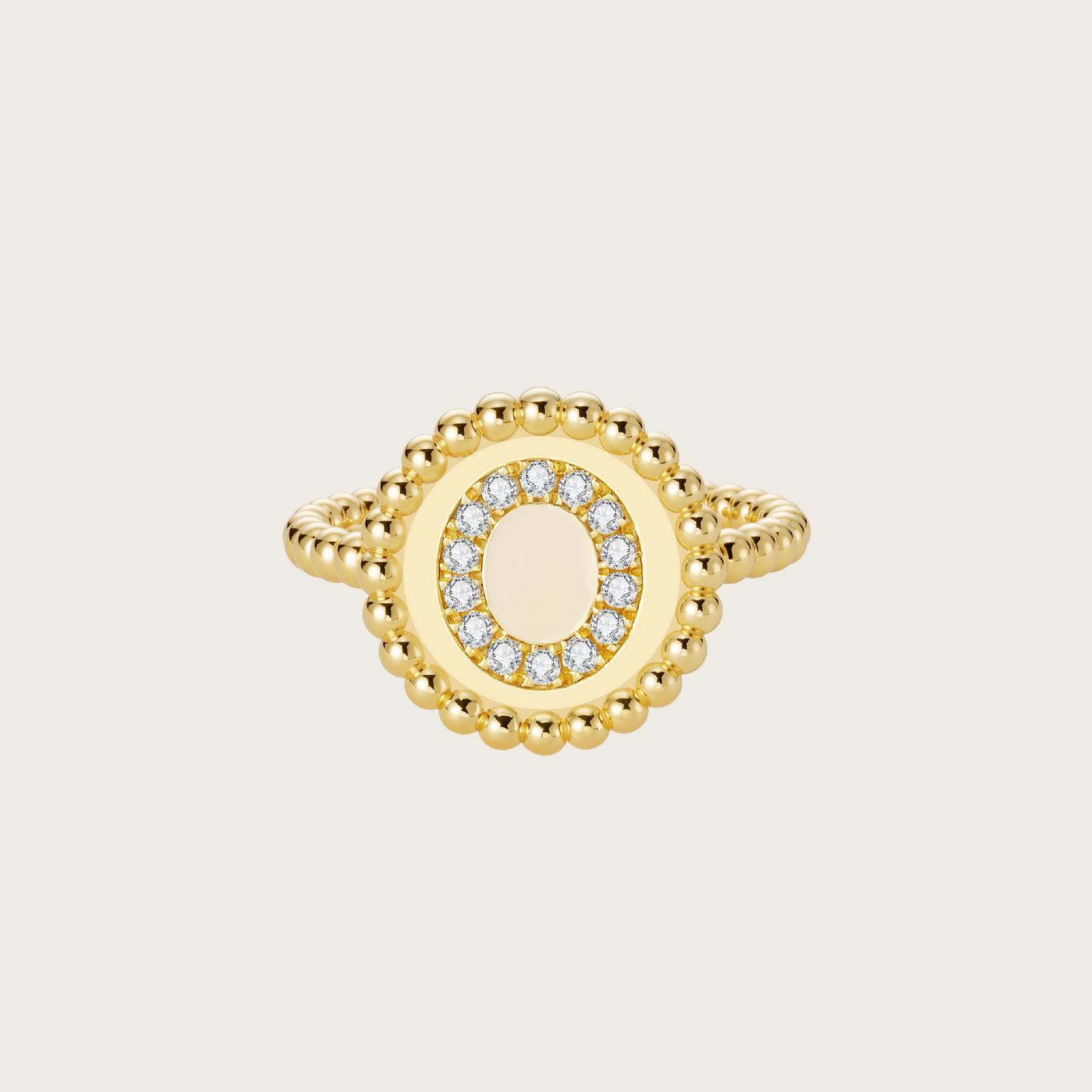 18k Gold Vermeil, O