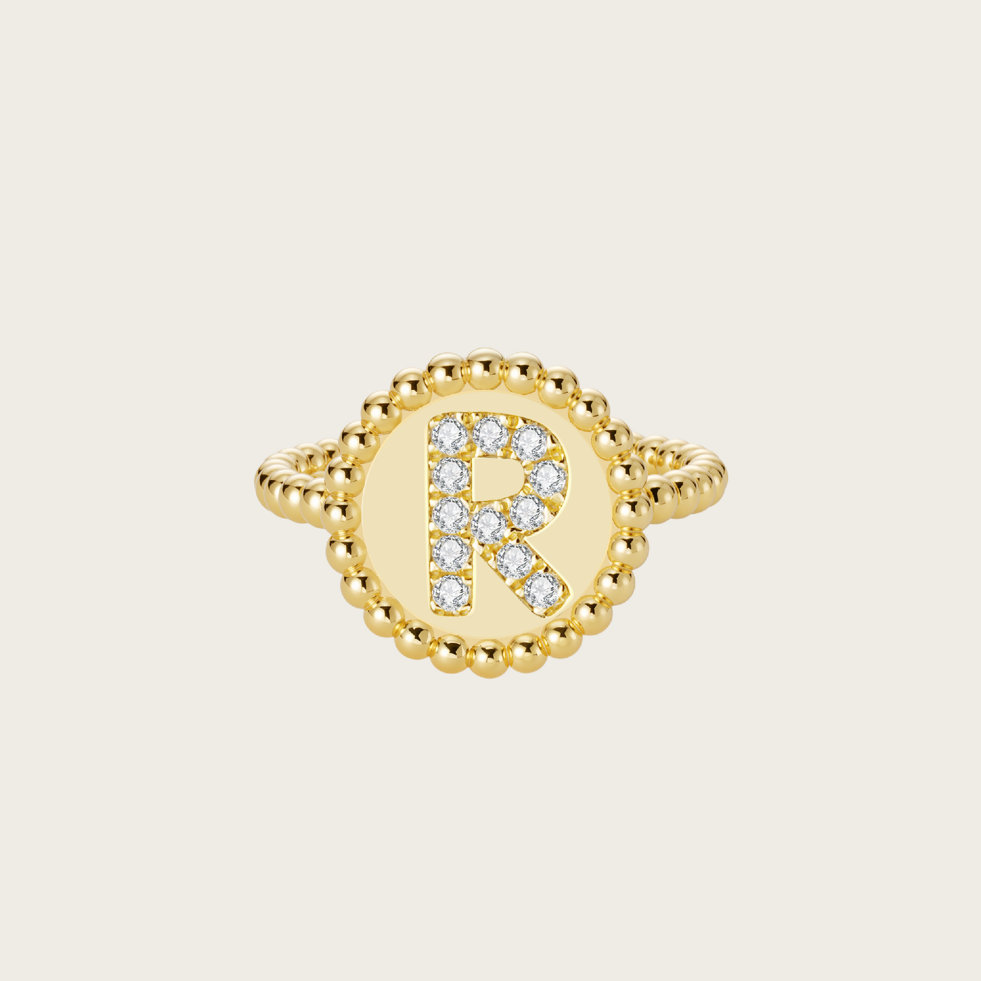 18k Gold Vermeil, R