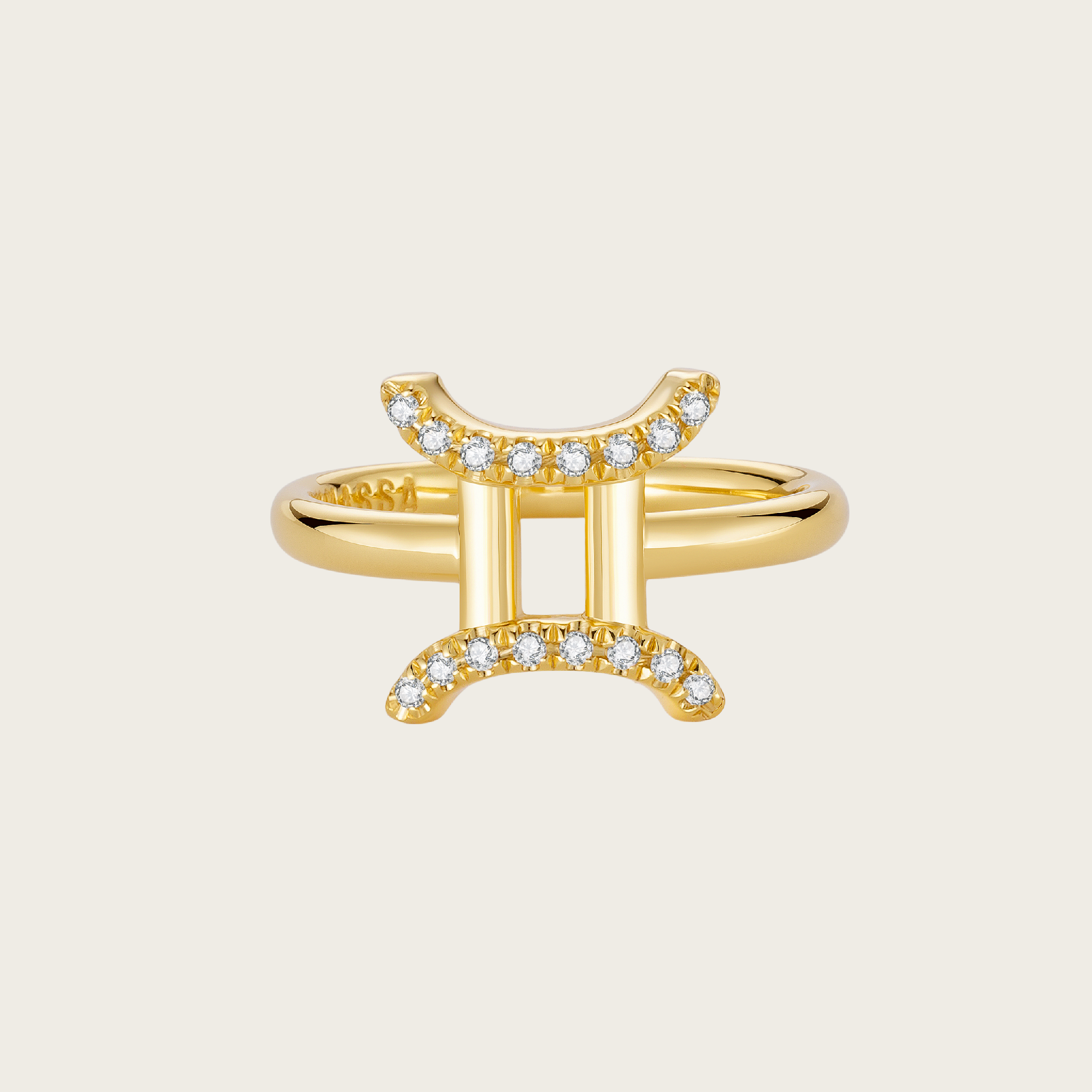 Celestial Whisper - Gemini Constellation Ring - Your Talisman of Timeless Light
