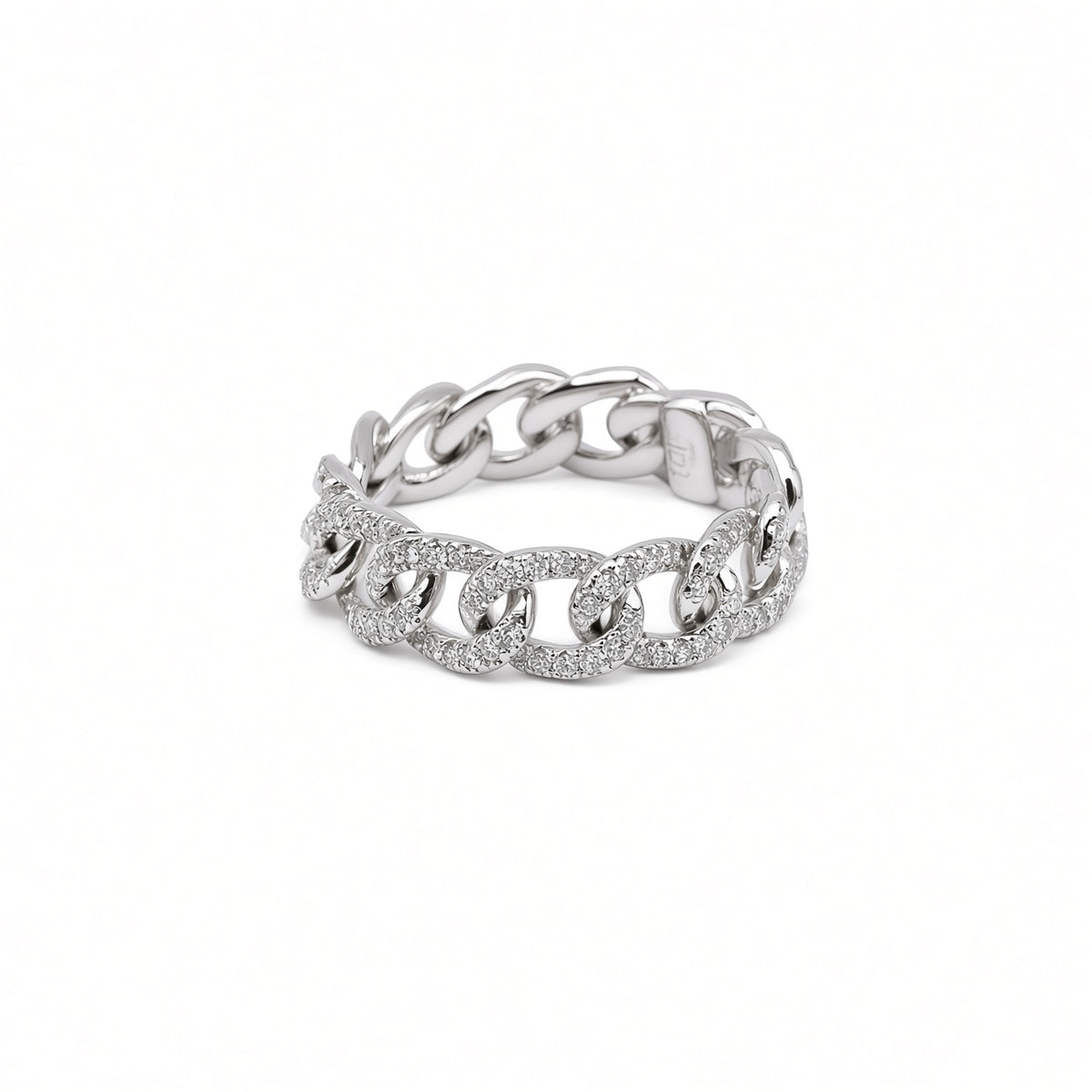 Diamond Pavé Curb Chain Ring