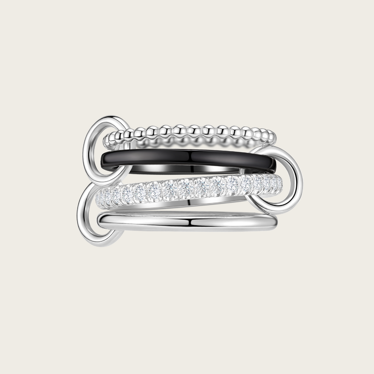 Sterling Silver, Black