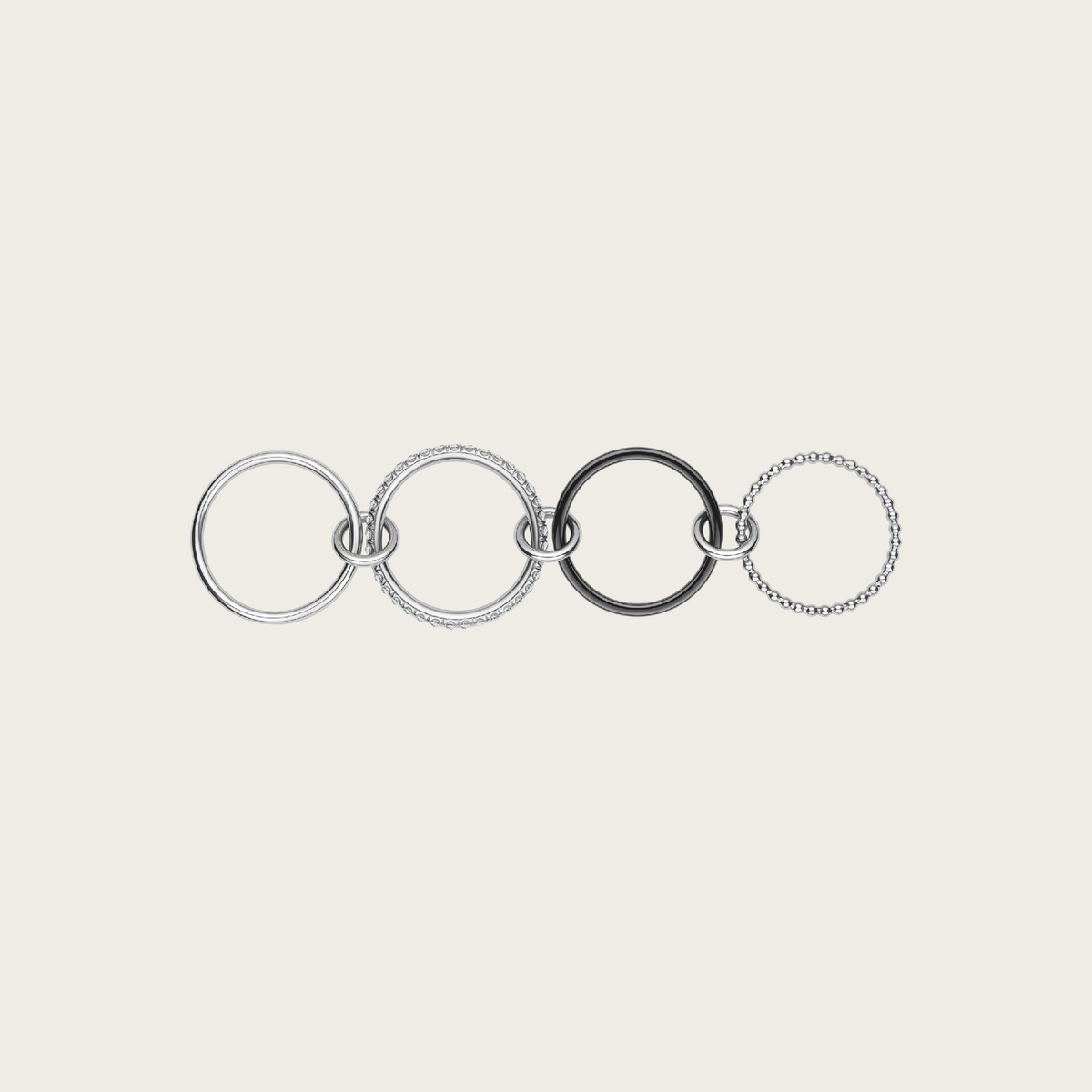 Sterling Silver, Black